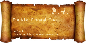 Merkle Azucséna névjegykártya